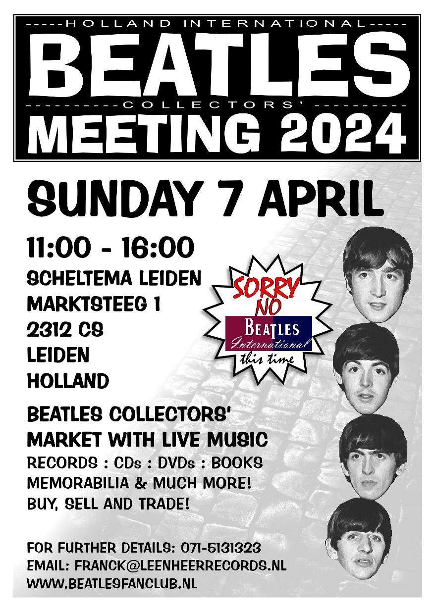 BEATLES MEETING 7 April 2024 